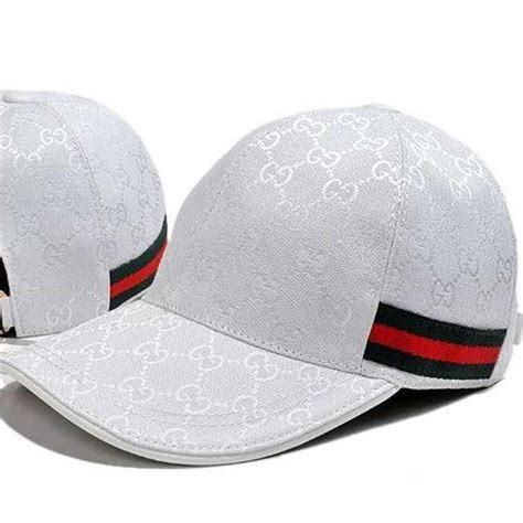 white cap gucci|Gucci fitted cap.